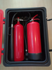 صندوق طفاية حريق بخزانة بلاستيكية حمراء لطفاية حريق مزدوجة، مقاس 715×540×270 ملم