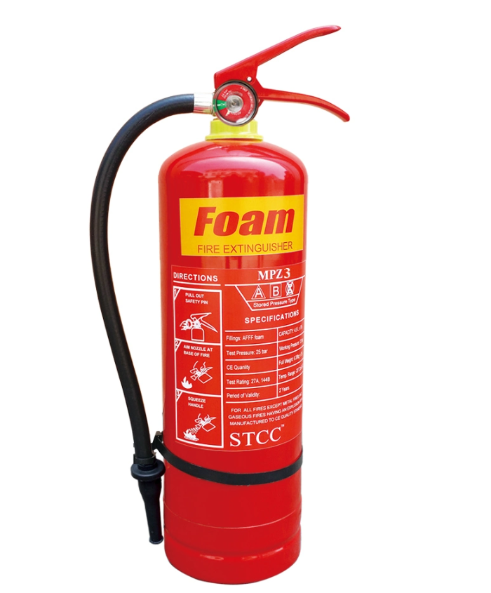 CE ISO المحمولة ضغط رغوة / طفاية حريق المياه 