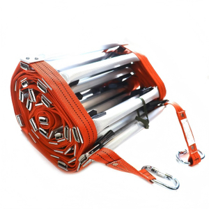 حار بيع حبل السلامة سلم قابل للطي النار الهروب لفة الإنقاذ في حالات الطوارئ أضعاف سلم الألومنيوم