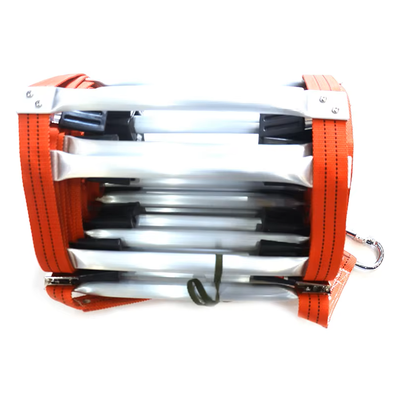 حار بيع حبل السلامة سلم قابل للطي النار الهروب لفة الإنقاذ في حالات الطوارئ أضعاف سلم الألومنيوم