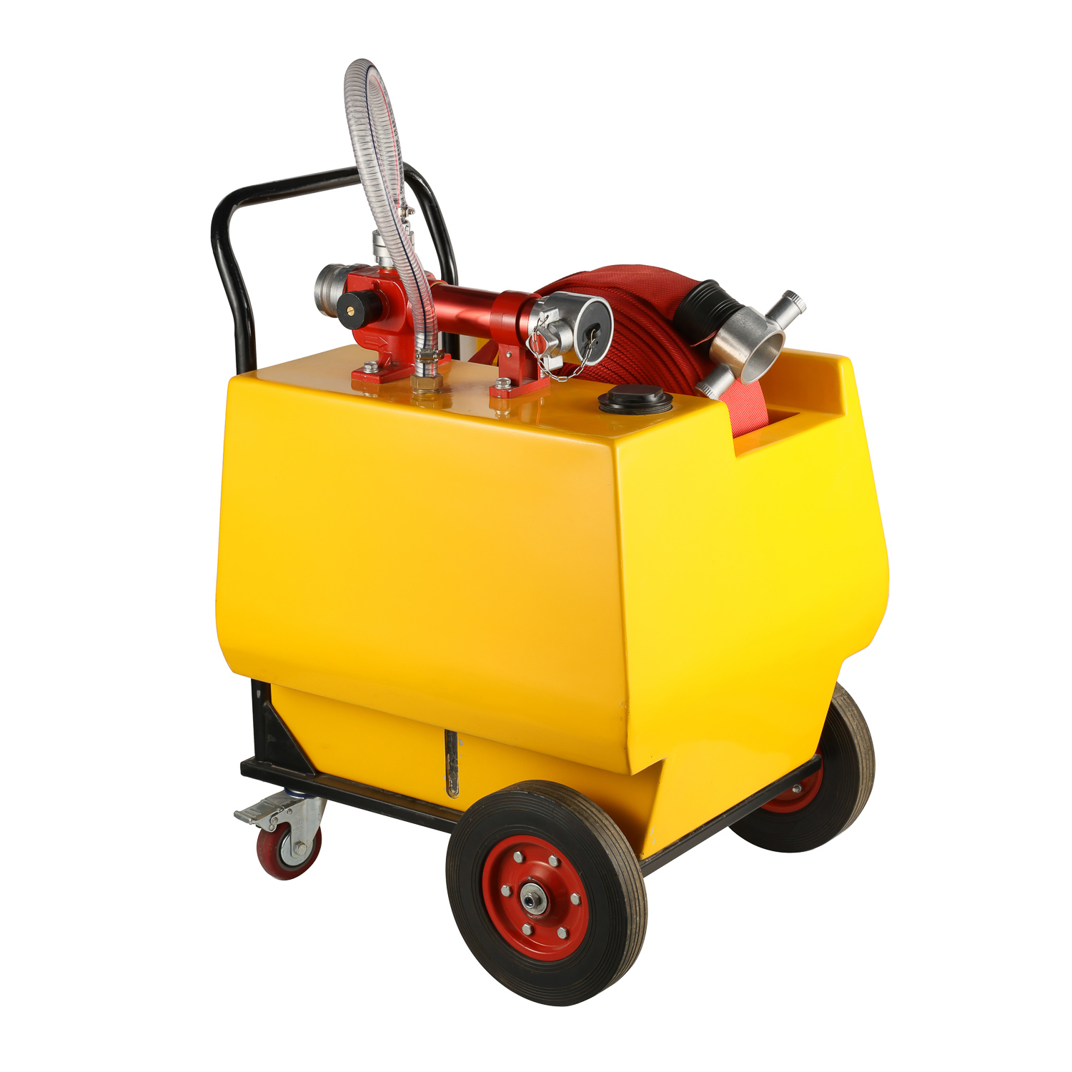 خزان رغوة الضغط الثقيل - وحدة طفاية حريق متنقلة لمحطات الوقود ومكافحة حرائق البتروكيماويات