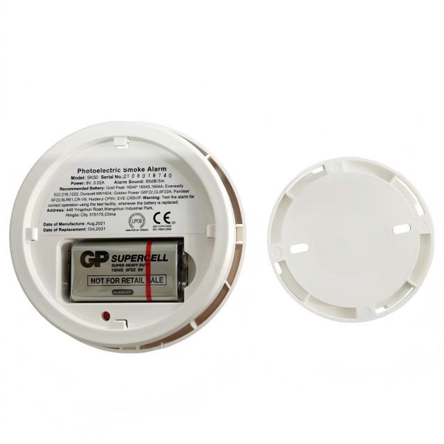 إنذار حريق ذكي باللون الأحمر الوامض لأمن المنزل