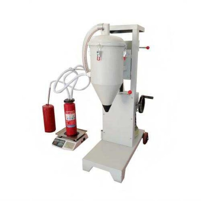 آلة إعادة تعبئة طفاية حريق المسحوق الكيميائي الجاف عالية السرعة شبه الأوتوماتيكية المعتمدة من CE