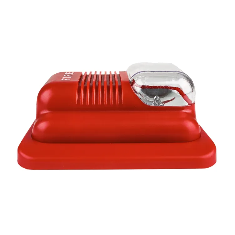 نظام إنذار الحريق التقليدي 12 فولت/24 فولت مع ضوء فلاش LED لحالات الطوارئ المتعلقة بالحريق